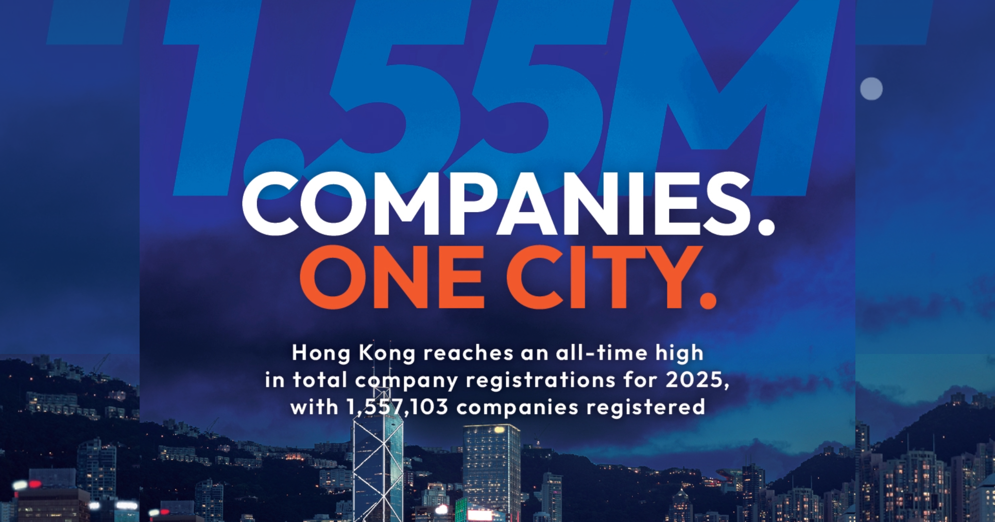 Hong Kong Business Registration Hits All-Time High: 1.56m Firms in 2025. It affirms its status as Asia’s premier business destination.