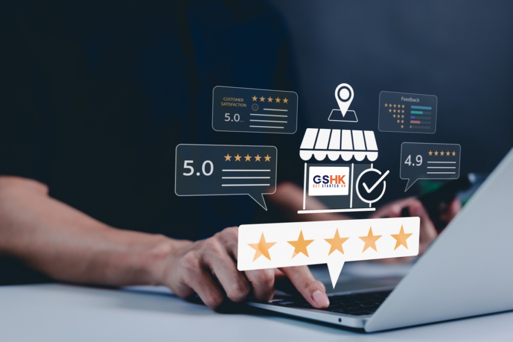 Client review dashboard showing strong social proof